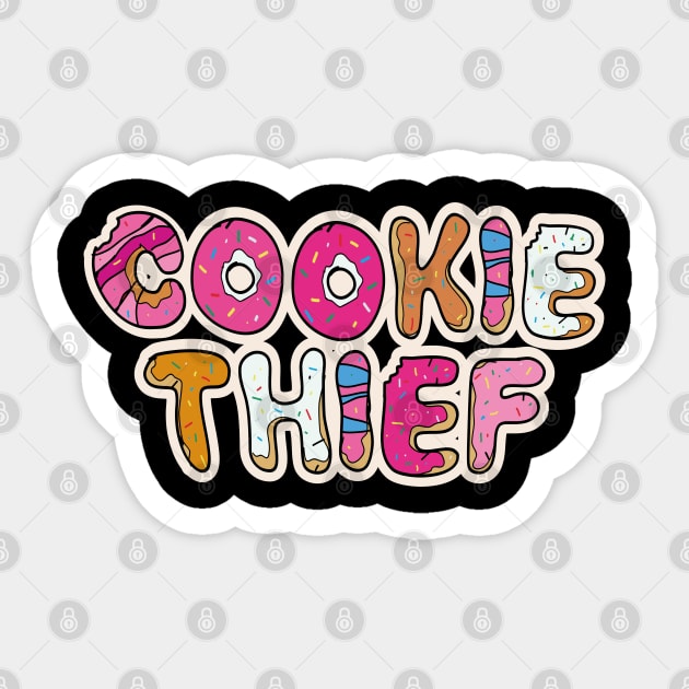 Cookie Thief Xmas christmas baking cookies gift Sticker by MrTeee